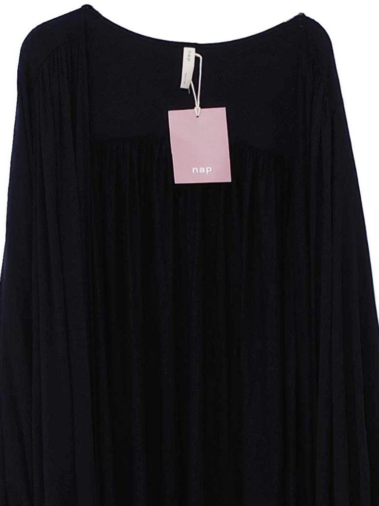 Nwt: Nap 2-Piece Open-Front Cardigan Robe & Wide Legged Drawstring Pants - Black — image 5 of 8